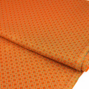 Shweshwe - Orange Diamonds