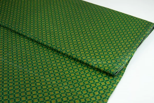 Shweshwe - Green Diamonds