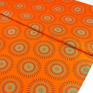 Shweshwe - Fireworks Orange