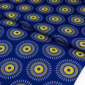 Shweshwe - Fireworks Blue