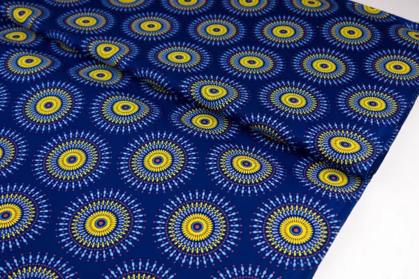 Shweshwe - Fireworks Blue