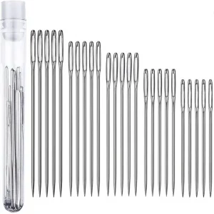 Anzailala 25 pcs Large Eye Knitting Needle Set-5