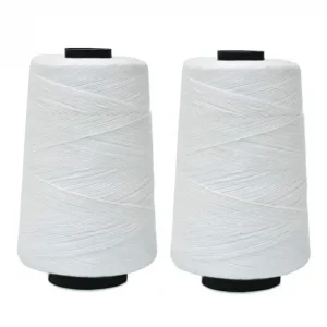 Embroidery Material White Polyester and Cotton Embroidery Thread