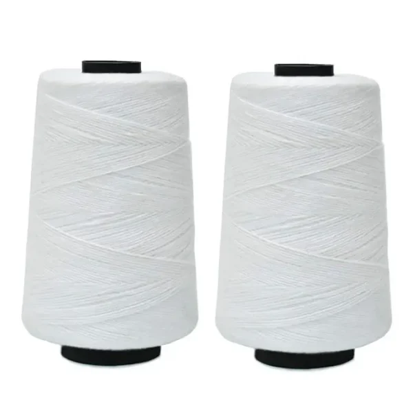 Embroidery Material White Polyester and Cotton Embroidery Thread
