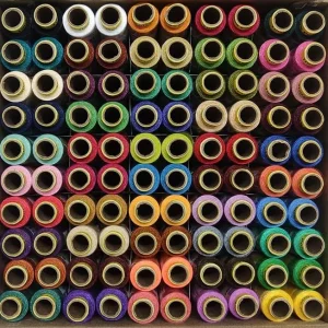 Multicolored Thread Spools - 180 m (50 Colors)