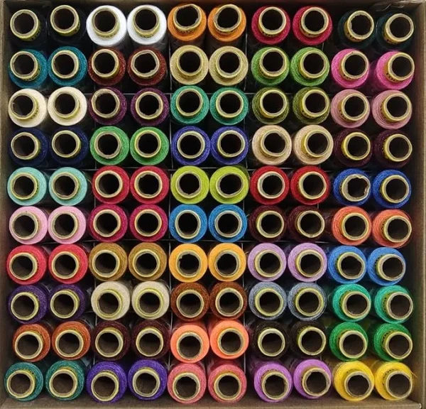 Multicolored Thread Spools - 180 m (50 Colors)
